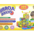 Miracle Bricks Educational Building Blocks Set, 101 Pieces, 500+ Designs, Preschool Learning Toy