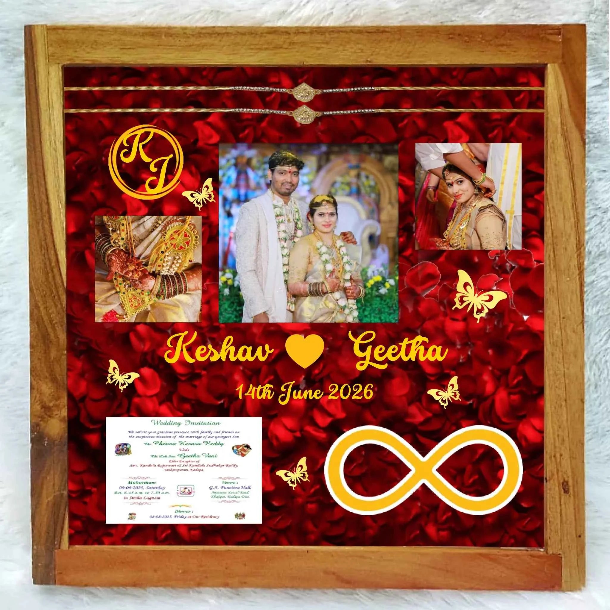 Resin Varamala Teakwood Frame 03