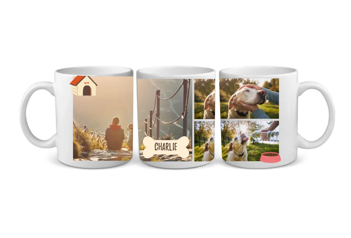 Collage Photo Mug for Dog Lovers