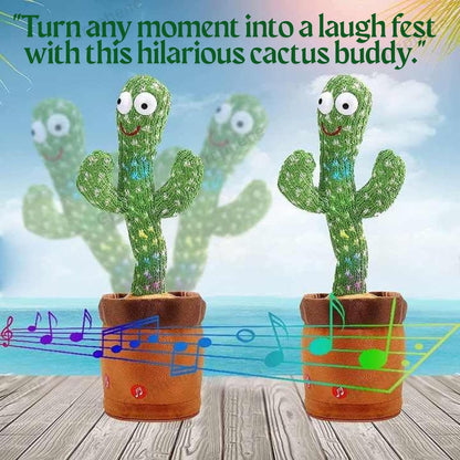 Talking Cactus Rechargeable with USB Cable Can Singing Wriggle & Recording Repeat What You Say