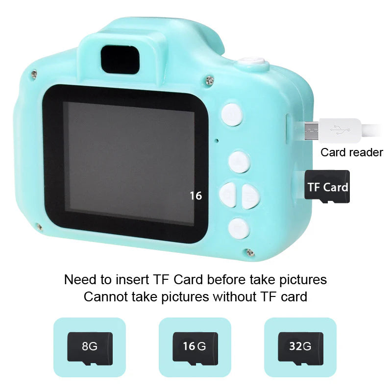Kids Digital Camera, Recorder Camera 800W HD 2.0 Inch Screen Video
