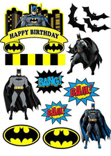 Batman Theme Cake Toppers