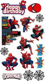 Spiderman Theme Cake Toppers