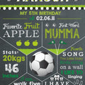 Football Theme Milestone Chalkboard