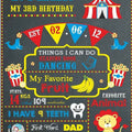 Carnival Theme Milestone Chalkboard