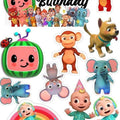 Cocomelon Theme Cake Toppers