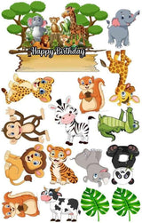 Jungle Theme Cake Toppers